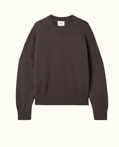 Brun kashmirtröja från Khaite.