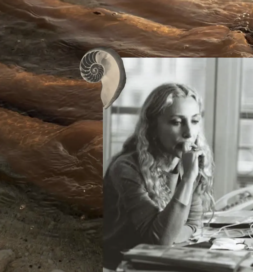 Kvinna som sitter och funderar med allvarlig uppsyn.