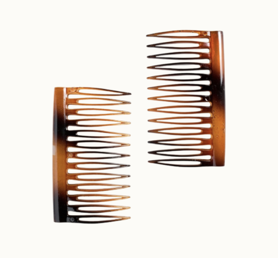 bruna hårkammar för uppsättning från glitter