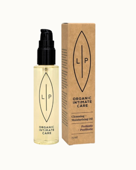 Lip Intimate Care Cleansing + Moisturising Oil Prebiotic + Postbiotic 75 ml, i spray flaska