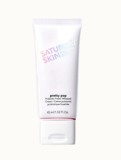 Saturday Skin Pretty Pop Probiotic Power Whipped Cream, vit tub.