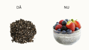 Chiafrön och chiapudding.