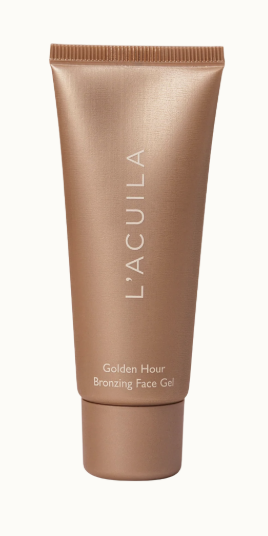 Bronsfärgad tub med bronzing gel från Lacuila.