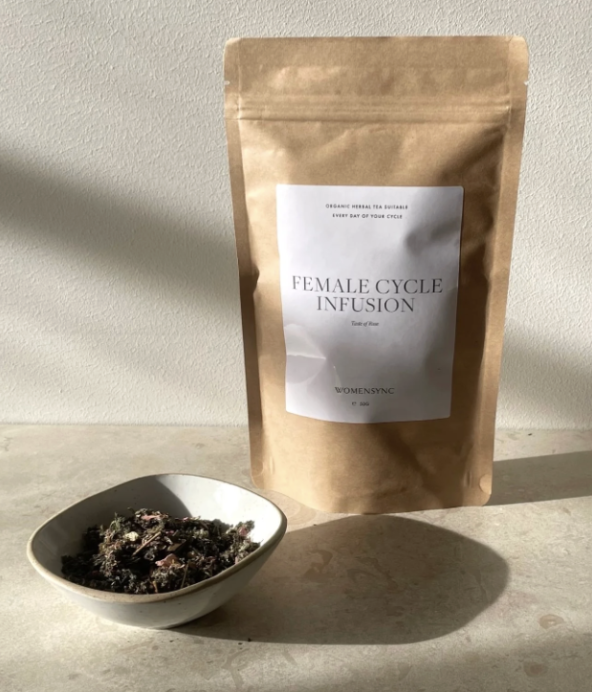 Lös-te i en brun tepåse - Female Cycle infusion.