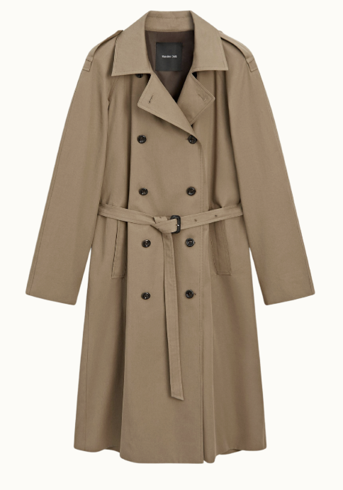 Trenchcoat i lång modell från Massimo Dutti.