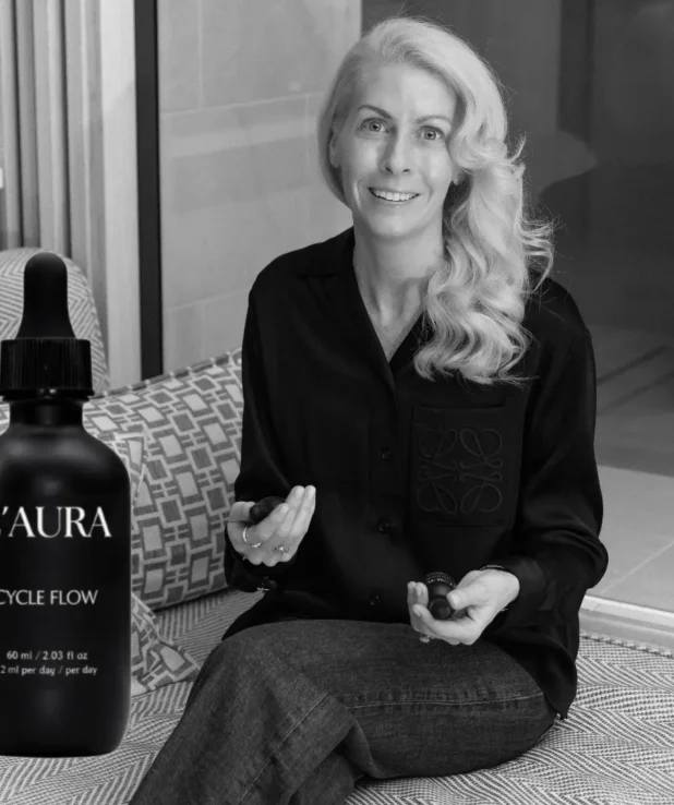Elin Mendola, grundare av kostillskottet L'aura.
