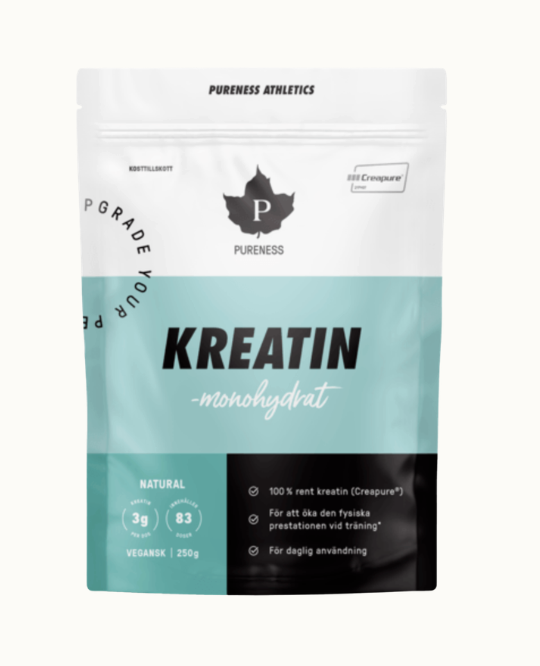 Påse med kreatin i