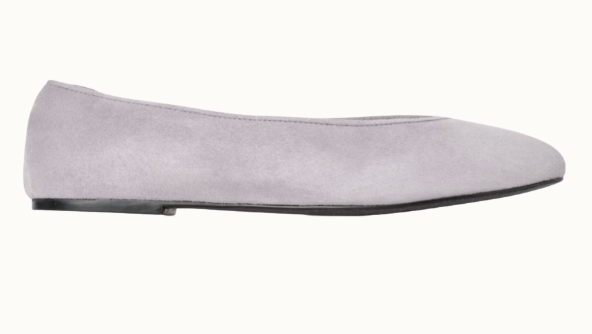 Lavendellila ballerinas från Cos med rundad tå.